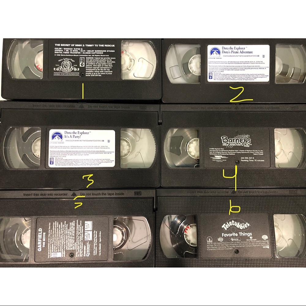 VHS Tapes Bundle